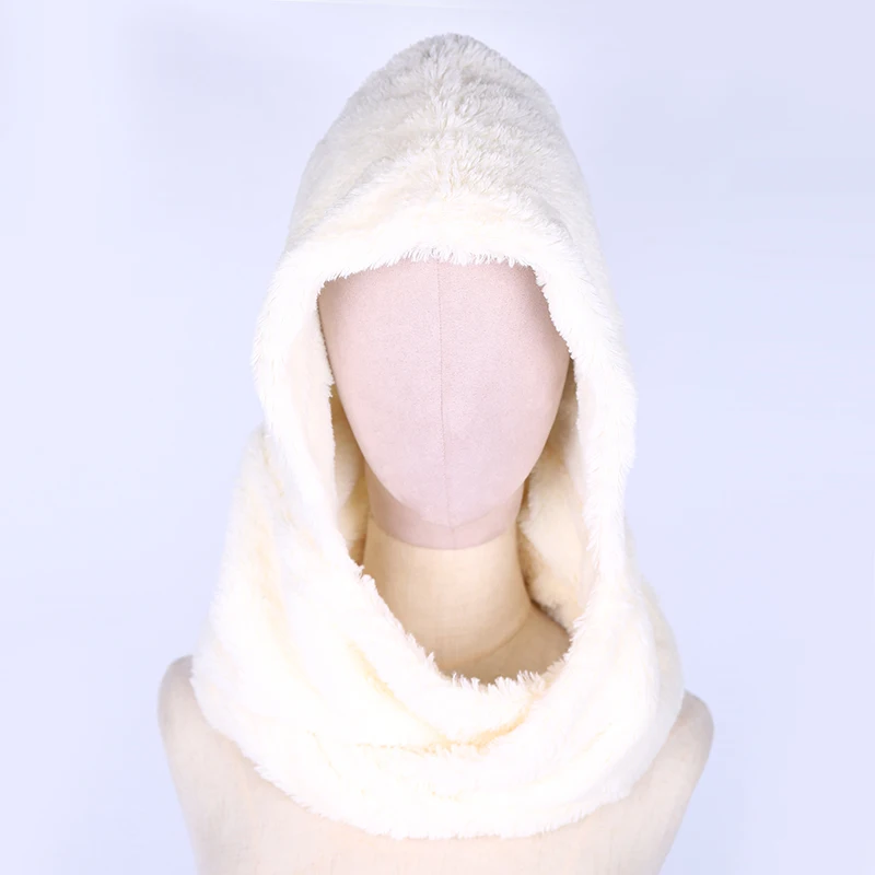 MoneRffi Winter Wool Knitted Scarf Hat Set Beanie Women Hats For Men Caps Bonnet Mask 2019 new fashion | Аксессуары для одежды