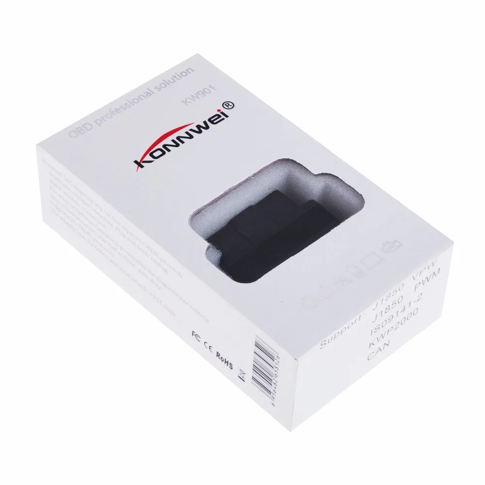 KW901 ELM327 Bluetooth 4 0 ODB2 II диагностический сканер кодов специально для IOS/iPhone/iPad адаптер