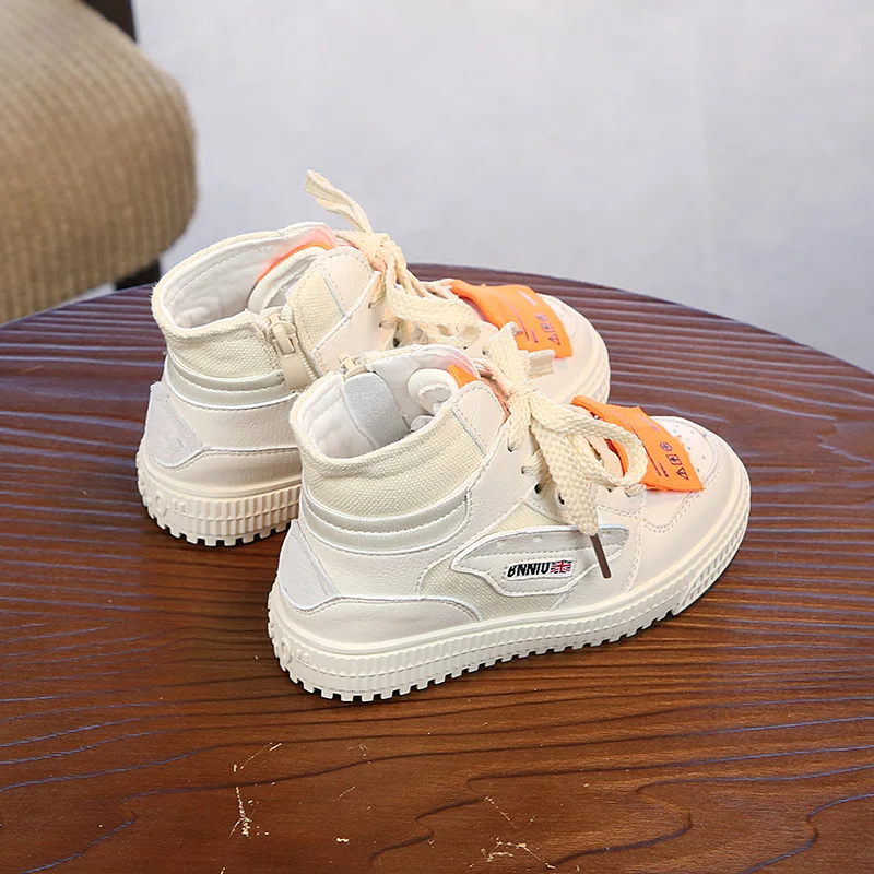 Children Casual Shoes New Patchwork Sneakers High Top for Boys and Girls Toddler Baby Flat 1 2 3 4 5 6 years | Детская одежда и