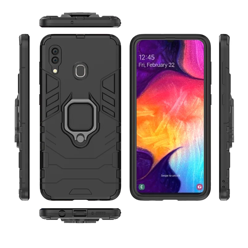 SemgCeKen finger ring armor case for samsung galaxy m10 m20 m30 A10 a20 a30 A40 A40S a50 a60 a70 a80 a90 luxury Hard back cover |