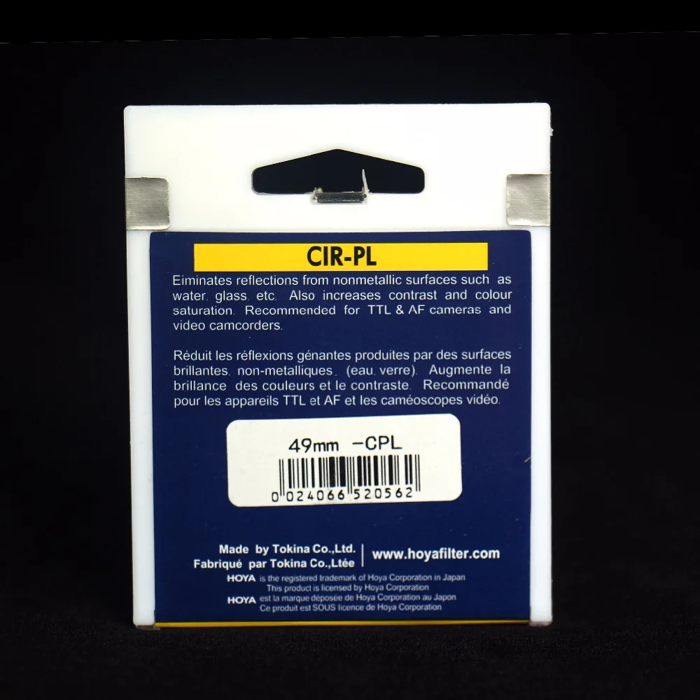 Поляризационный фильтр Hoya CPL/CIR-PL поляризатор для объектива камеры круглый