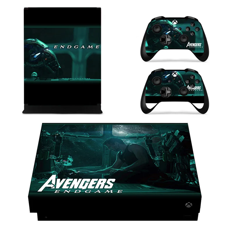 Мстители: Endgame наклейка для кожи vinilo adesivo pegatina наклейка s для Microsoft Xbox One X консоль и контроллер скины