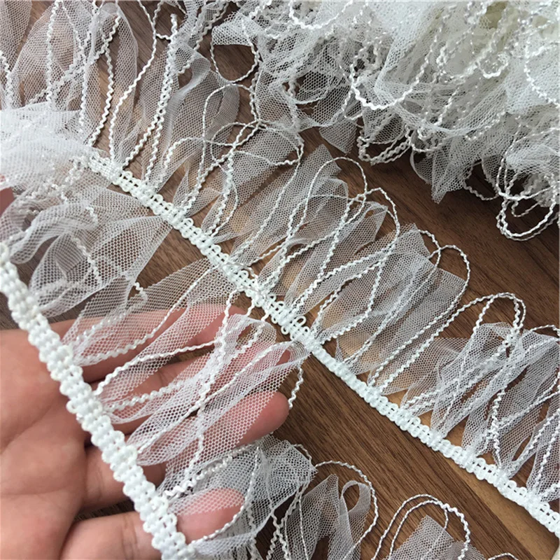 

5 ярдов/партия, кружевная отделка с бахромой, белая кисточка, кружевная отделка, сделай сам, Декор, свадебное платье, аксессуары, 8 см в ширину