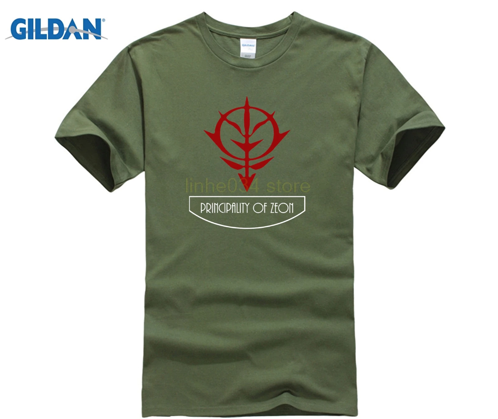 Gundam Principality of Zeon Earth Federation футболка с аниме Забавные футболки хлопковые топы