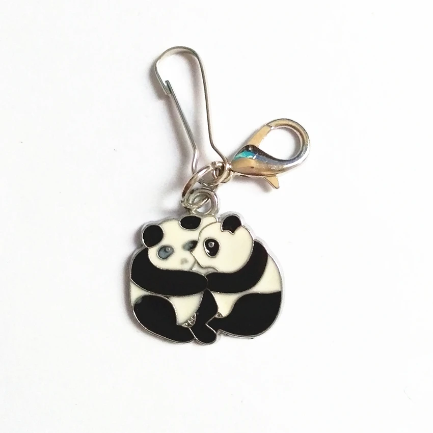 Панда серии мини цепочка для ключей Мода подвеска из сплава цинка небольшая
