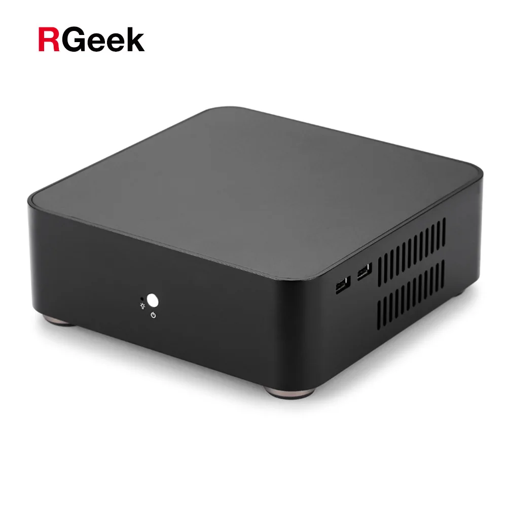 Настольный мини ПК чехол корпус компьютера алюминиевый сплав HTPC Высокое