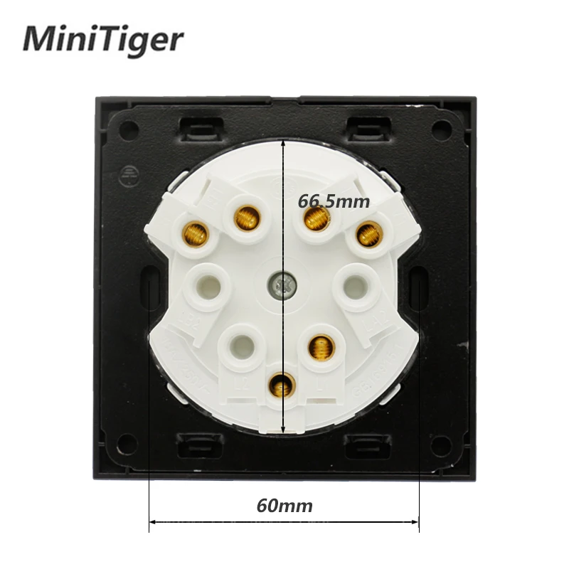 Minitiger Новое поступление панель из хрустального стекла 3 комплекта 1 способ серый
