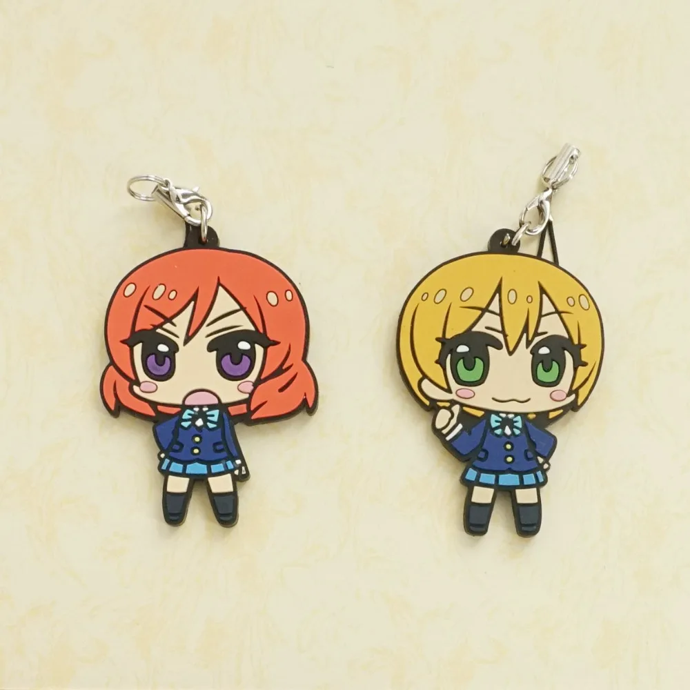 Рин хошизора Маки нишикино аниме Love Live! Резиновый брелок Lovelive для школьного Idol