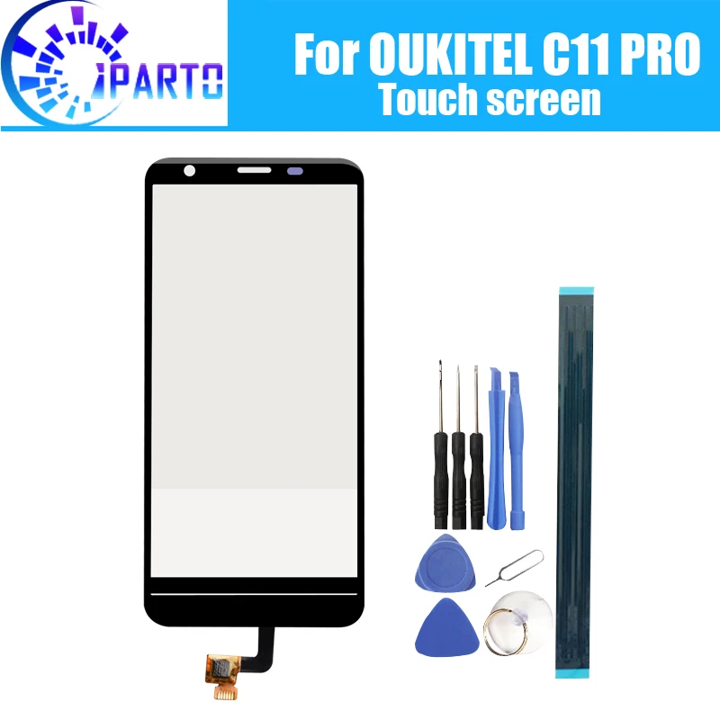 5,45 дюймов для OUKITEL C11 PRO, сенсорный экран, стекло, гарантия, оригинальная дигитайзер, стеклянная панель, сенсорная Замена для C11 PRO