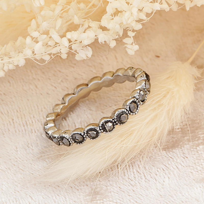 День святого валентина подарок Горный Хрусталь кольца из Розового золота кольцо