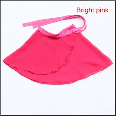 Bright pink Стиль, женская шифоновая балетная юбка-пачка, юбка для танцев, юбка для катания на коньках, 3 размера, базовая юбка для занятий балетом, 13 цветов - Цвет: Bright pink