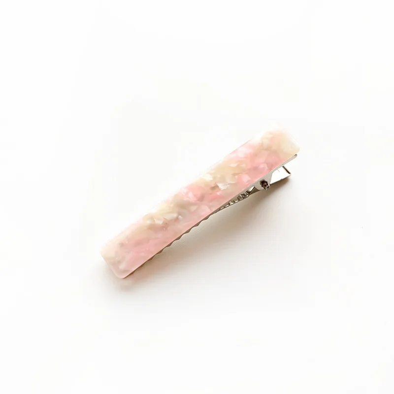 One Word Clip Duckbill Tortoiseshell Acrylic Leopard Hair Pins Wedding Accessories Head Jewelry Simple Acetate Hairpin | Украшения и