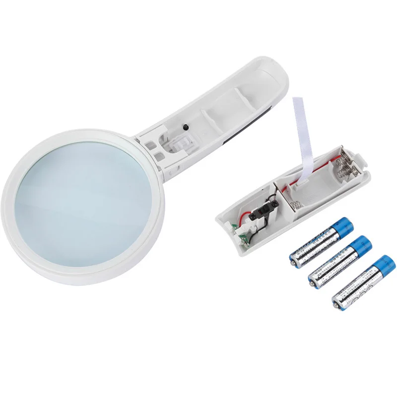 Handheld Magnifier LED Reading Magnifying Glass Lens Jewelry Loupe | Освещение