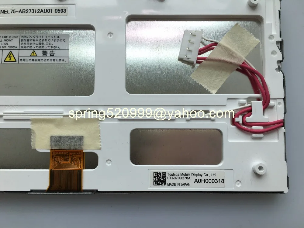 Matsushita Оригинал LTA070B272A LTA070B270A LTA070B273A LTA070B278A 7 дюймовый ЖК дисплей для Mercedes Toyota G.M