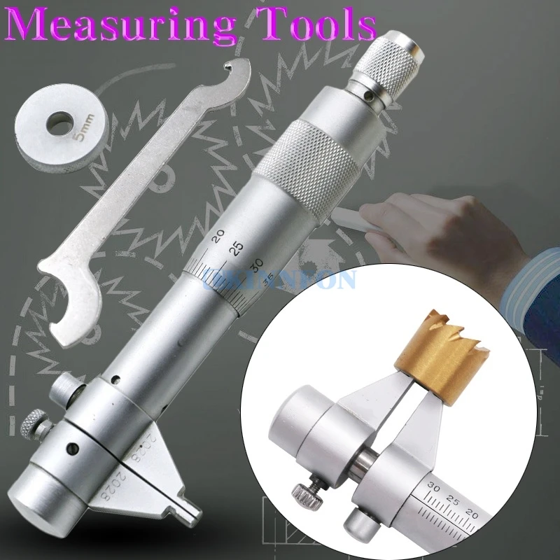 DHL 50PCS 5-30mm Inside Micrometer Screw Gauge Metric Internal Micrometers Carbide Measuring Tools Stainless Steel Caliper | Инструменты