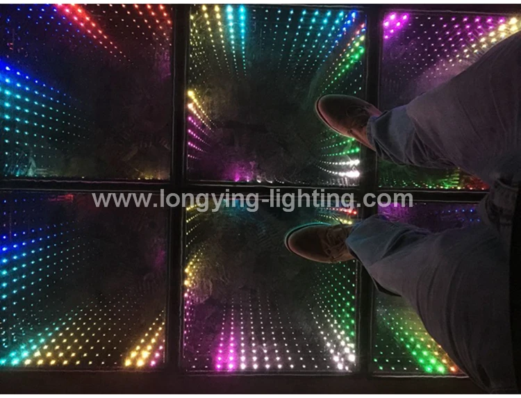 Свадебное DJ интерактивное 3D время туннель зеркало RGB светодиодный СВЕТОДИОДНЫЙ танцпол