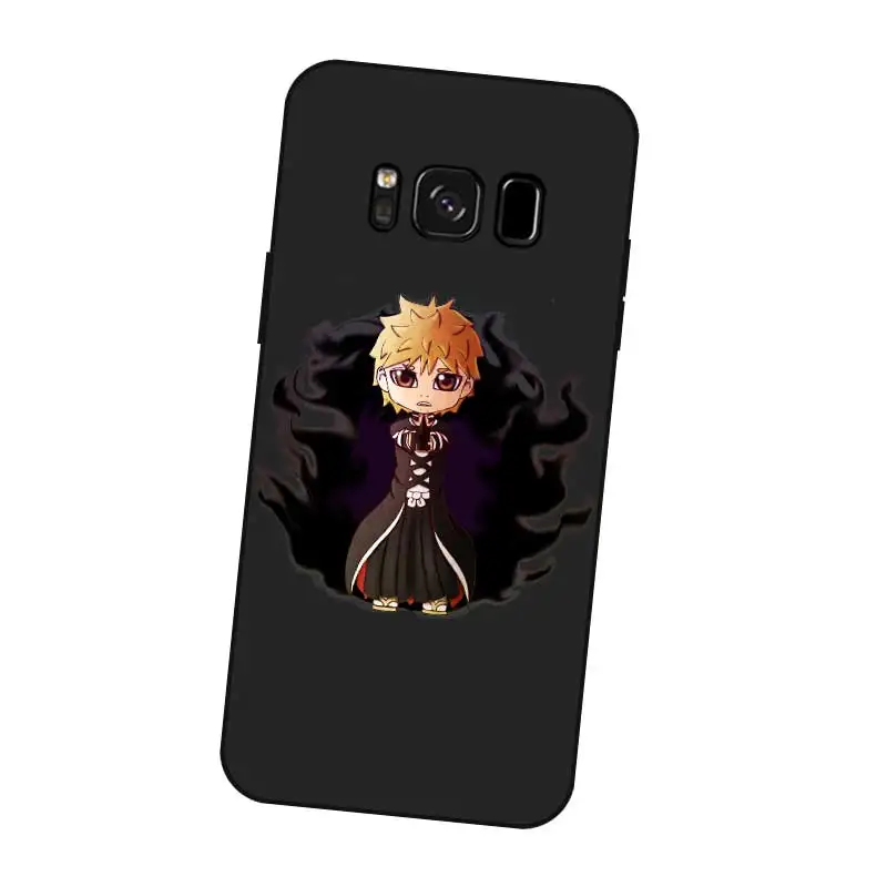 P019 Bleach Cute Black Silicone Case Cover For Samsung Galaxy S5 S6 S7 S8 S9 S10 5G S10E S11 S11E Lite Edge Plus |