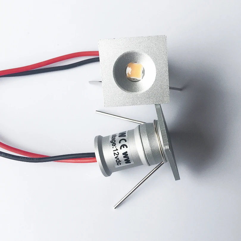 12 В Светодиодный прожектор мини 1 Вт IP65 Водонепроницаемый встраиваемый