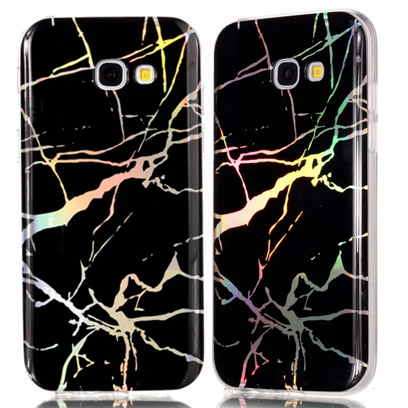 Задняя крышка для samsung A5 2017 телефонные чехлы Coque Galaxy Мрамор Гранит Мягкий