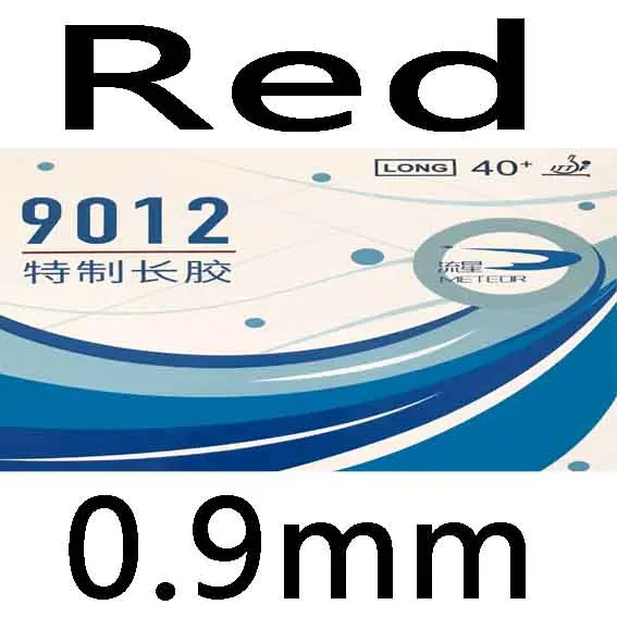 Red 0.9mm Meteor 9012 длинная резиновая ракетка для настольного тенниса ракетка для пинг понга - Цвет: Red 0.9mm