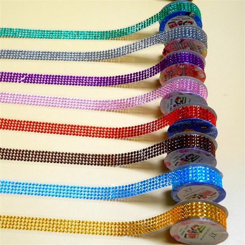 2 шт. акриловый хрусталь стикер самоклеящаяся палка на ленте DIY скрапбук Декор для