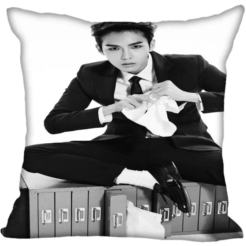 Квадратные шелковые наволочки Kpop с принтом ryeowok Super Junior 40x40 см 35x35 односторонняя