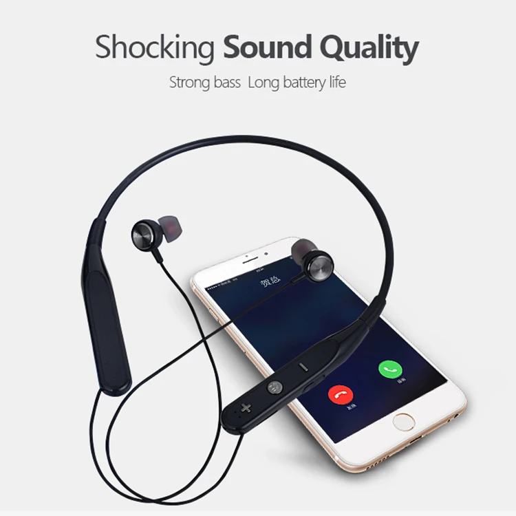 Беспроводная Шея 733 TF Bluetooth наушники воротник стерео Бас спортивный микрофон