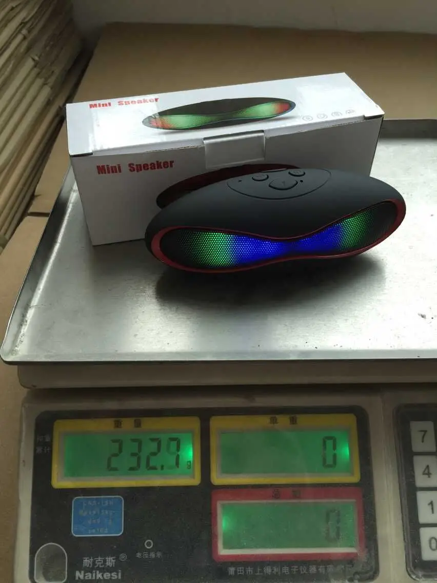 Малый Rubby Динамик Беспроводной bluetooth светодиодный дисплей компьютер мобильный