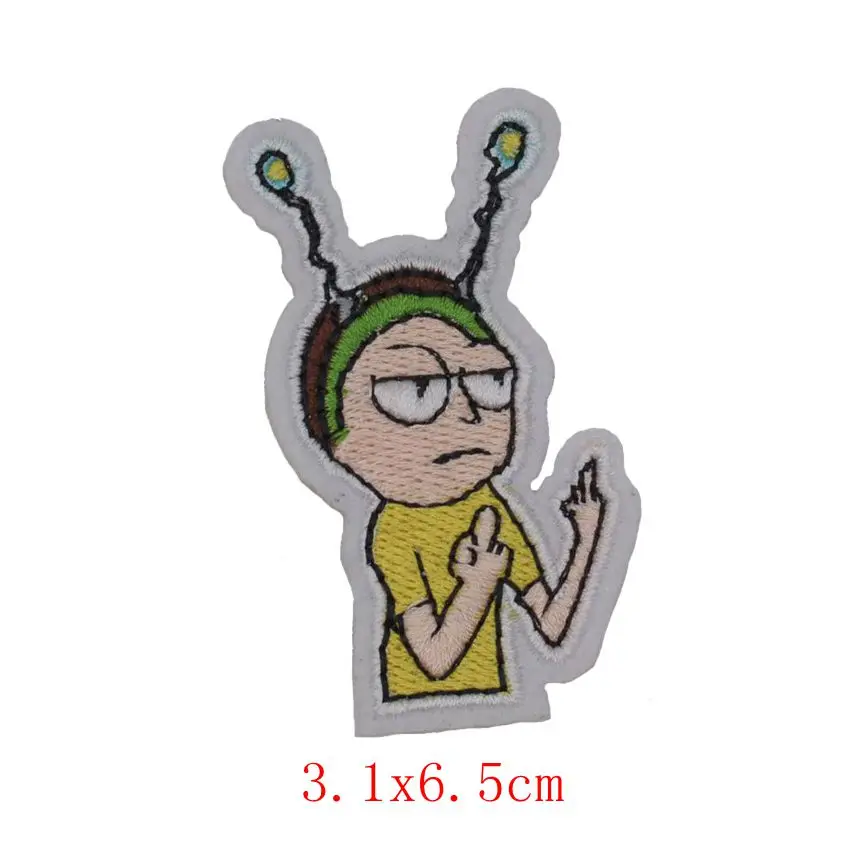 1 шт. Новое поступление покебол PIKACHU Рик и Морти Кот нашивка вышитая аппликация Железная на патч дизайн DIY пришить железная нашивка значок