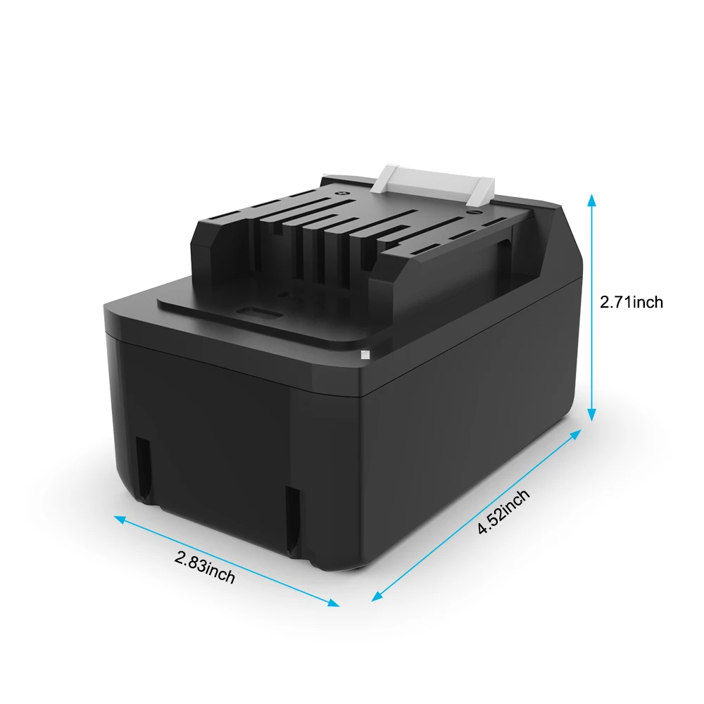 Makita 14.4V 4.0Ah Capacity Li-Ion Replacement Lithium-Ion Battery Electric tool for BL1413G Part Number 196375-4(1 Pack)-Black