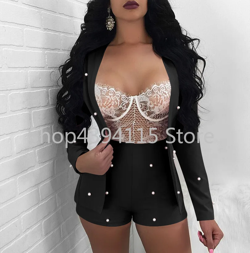 Байкер Шорты 2019 пикантные комплект из двух предметов спортивный костюм женские
