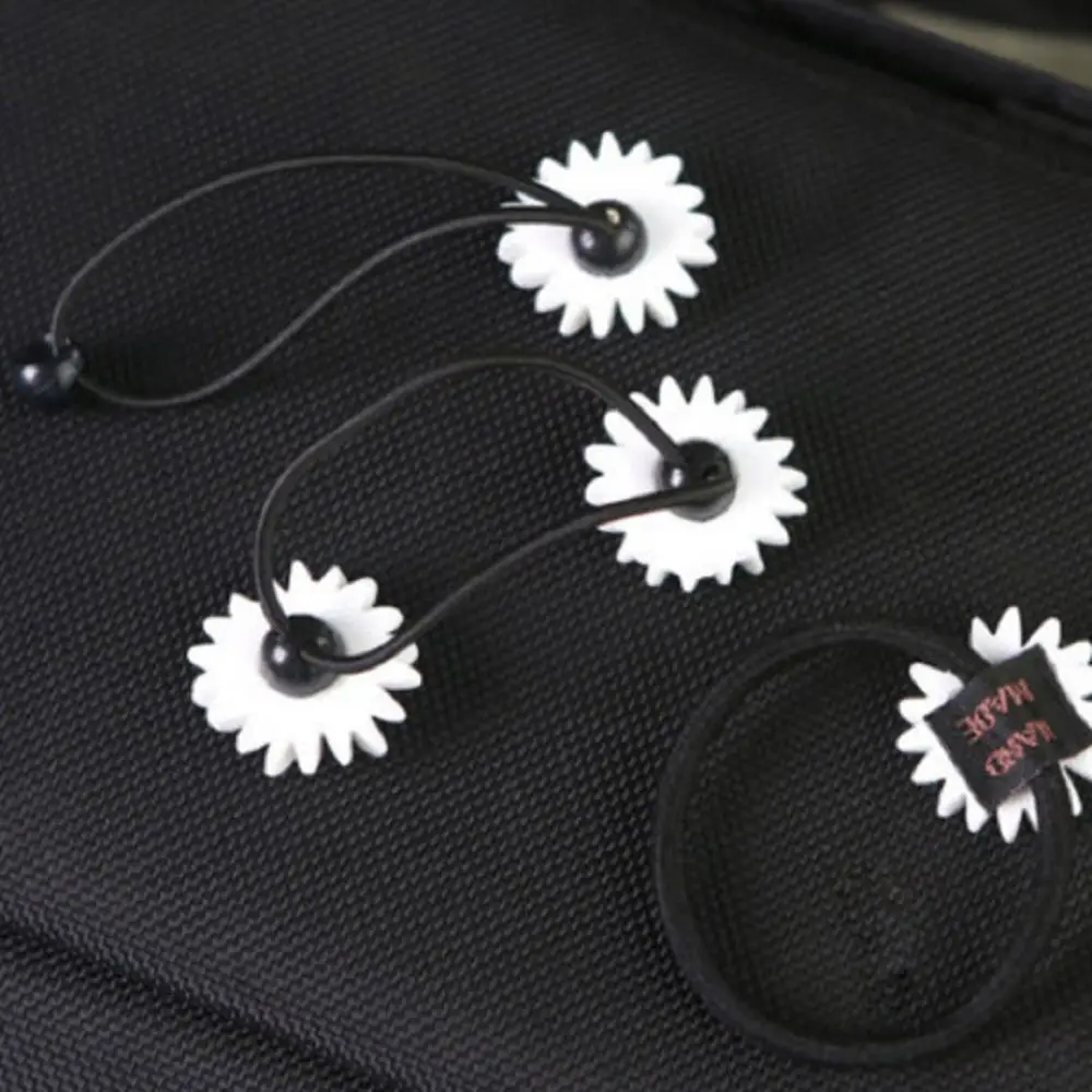 Милые заколки для волос с цветком маргаритки 2 шт. модные эластичные кольца ленты