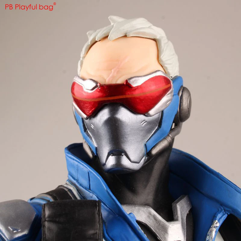 31CM Overwaches SOLDIER:76 figure PVC Model Action figure Game fans collections Novelty Doll Toys Best gifts to send friend HC46