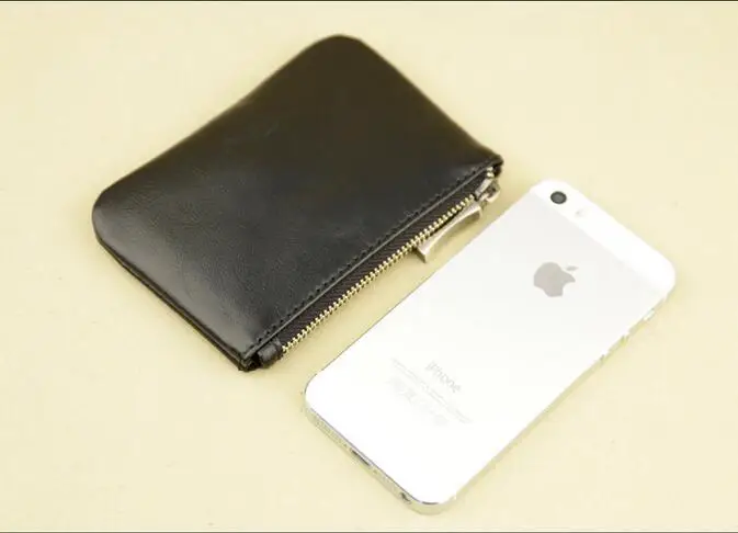 Medee Мини кошельки на молнии маленький кошелек из натуральной кожи тонкий мужские