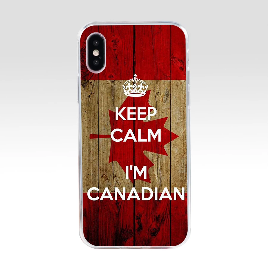 129AQ Canada Canadian Flag CA Banner Soft Silicone Tpu Cover phone Case for iphone 5 5s se X XR XS Max case | Мобильные телефоны и
