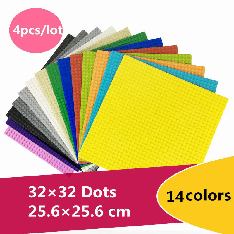 1pcs 4pcs 9pcs 32*32 Dots DIY Building Blocks baseplate Toys for chileren Educational Compatible With KNOWN BRAND gift | Игрушки и хобби