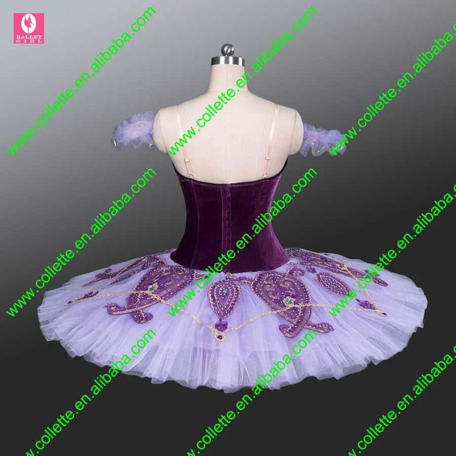 New !!!! BLY1221 !!! Child purple classical velvet performance stage dance costume ballet tutu | Тематическая одежда и