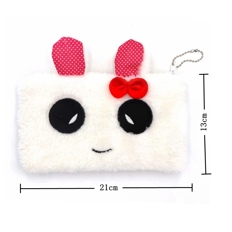 Kawaii Panda плюшевый Чехол-Карандаш для девочек, школьные принадлежности, канцелярские принадлежности, подарок, милый медведь, пенал, сумка, чехол-карандаш, Офисные инструменты