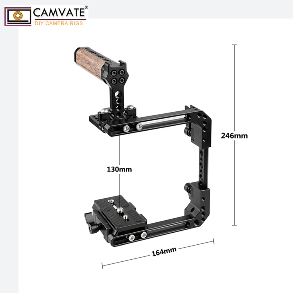 CAMVATE выдвижной штатив для камеры с быстроразъемной базовой пластиной Manfrotto и