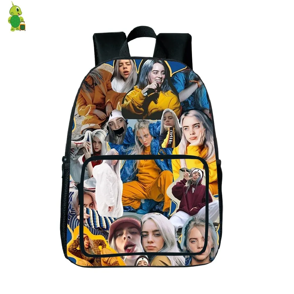 Billie Eilish рюкзак с принтом рок-звезды, школьный рюкзак для подростков, женщин, мужчин, повседневный рюкзак, модная дорожная сумка, водонепроницаемая сумка, подарок для вентилятора - Цвет: 26