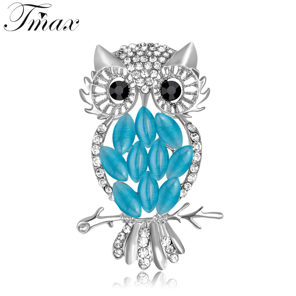 Высокое качество Кристалл CZ Циркон горный хрусталь брохес Прекрасный Сова Броши