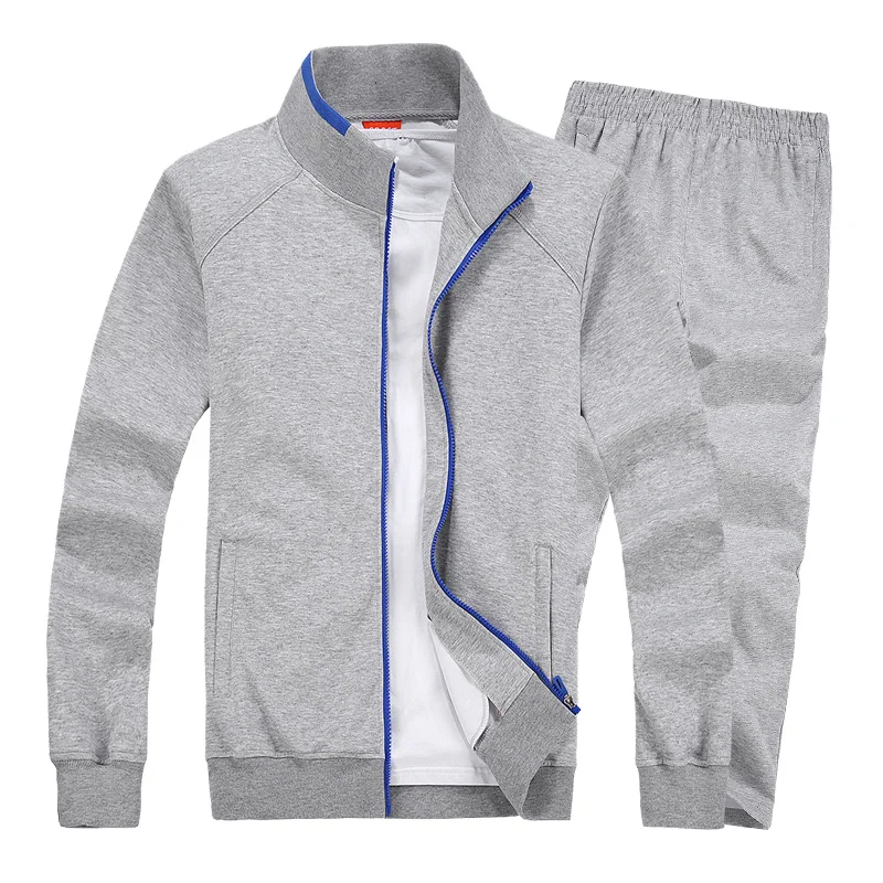 

135kg Can Wear Sportsuits Men Knitted Sportswear Windproof Warm Gym Sport Suit Big Size Clothing 7XL 8XL Jogger Running Sets