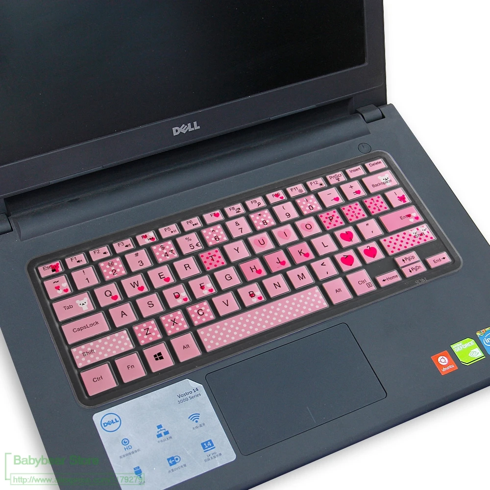 Силиконовый чехол для Dell Inspiron 14 Vostro 7000 7460 Φ Ins Ins15 Ins14 7560 дюймов|Чехлы клавиатуры| |