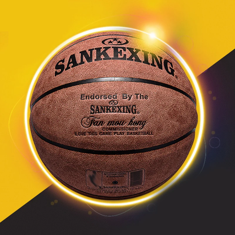 SANKWXING Прямая поставка 1* Официальный Размер 7 кожаных баскетбольных мячей мужские баскетбольные мячи