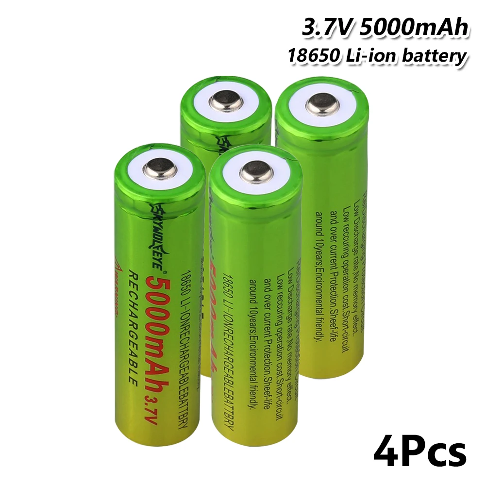4 Pcs Для фонарика мини-вентилятор геймпад налобный фонарь Игрушка 18650 аккумулятор аккумуляторные батареи фонарик 5000 мАч 3,7 в батарея - Цвет: 4 Pcs