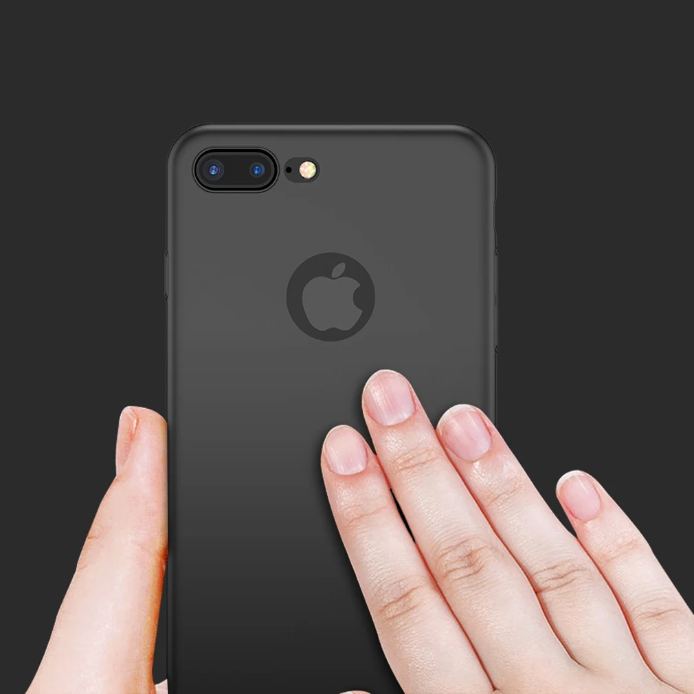 Деловой чехол с логотипом для iPhone 6 S 7 Plus ультра тонкий пластик задняя крышка
