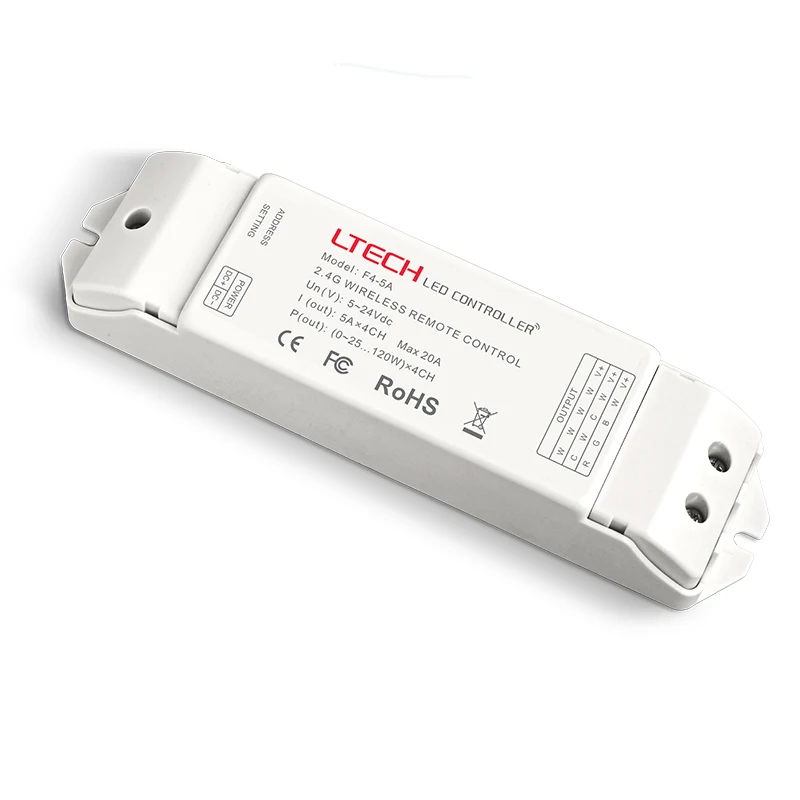 Новинка контроллер для светодиодной ленты EX4S rgbw DMX 220 В настенное крепление