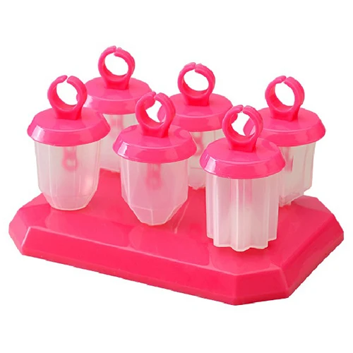 

Creative ice cream Popsicle mold diamond-shape Maker Mold Freezer Ice Popsicle Yogurt Ice Cream Frozen 6cells 16*12*8cm