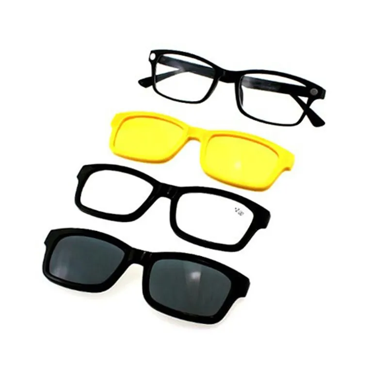 Новые женские 4 в 1 очки для чтения с магнитной оправой близорукости мужские