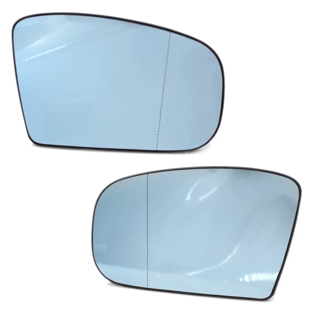 

2Pcs Side Wing Blue Mirror Glass Wide Angle Heated for Mercedes-Benz W220 W215
